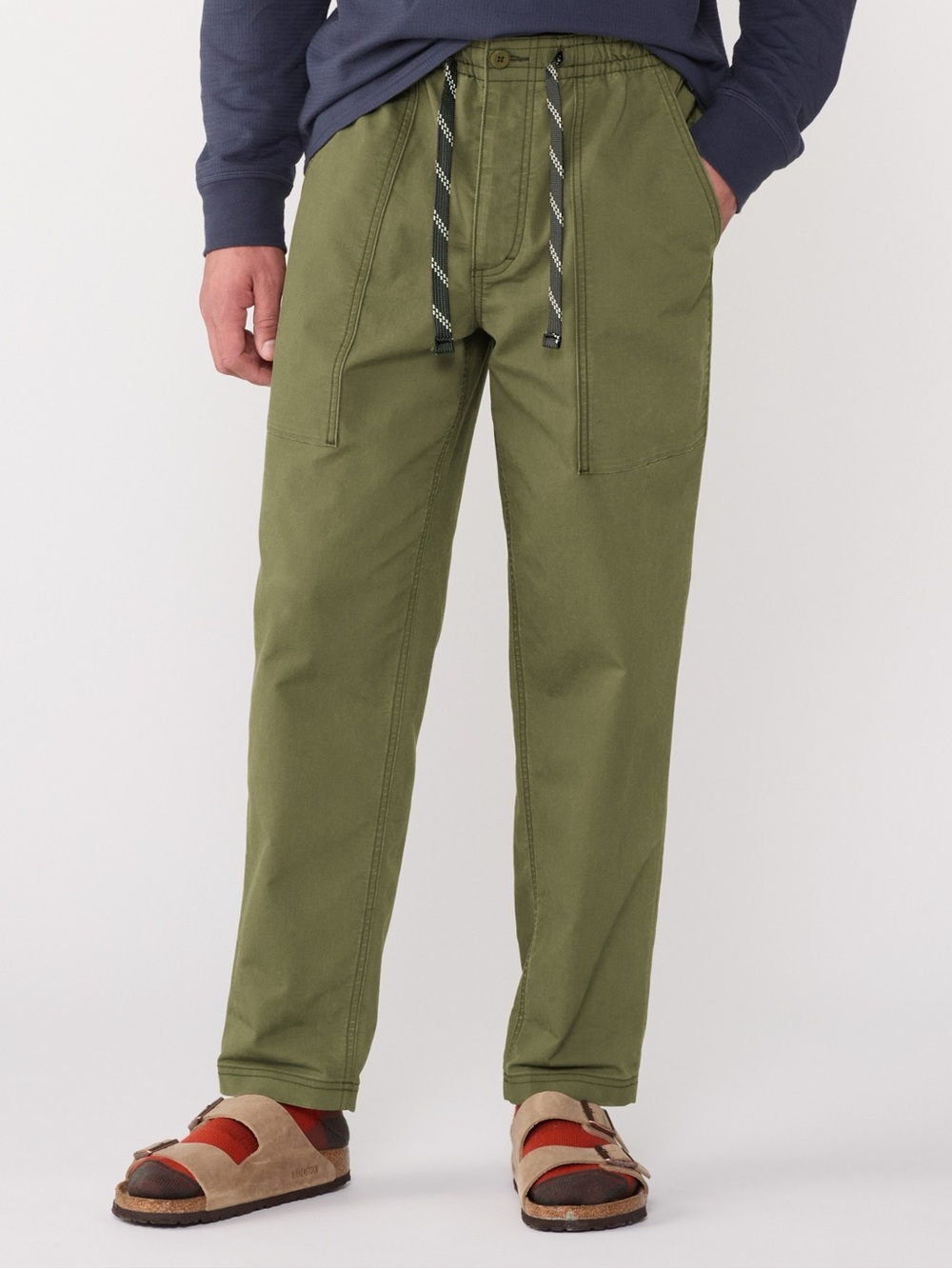 REI Campwell Pants Men's Medium Olive Green Cotton Blend Hike Outdoor Gorpcore